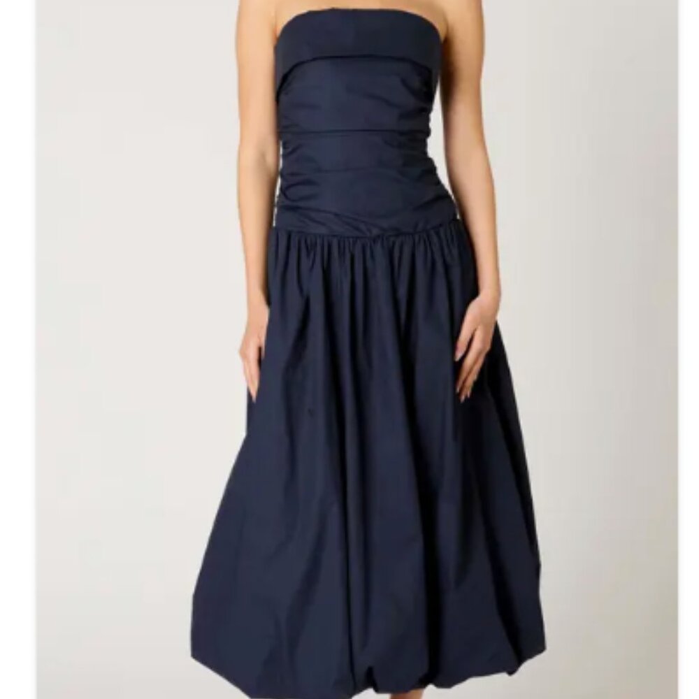 Nia Freya Strapless Dress with Bubble Skirt